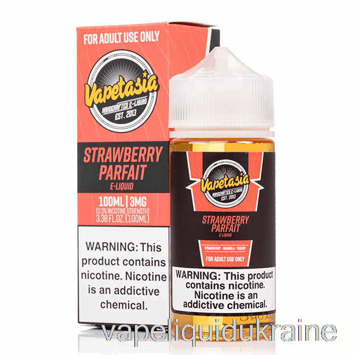 Vape Liquid Ukraine Strawberry Parfait - Vapetasia - 100mL 6mg